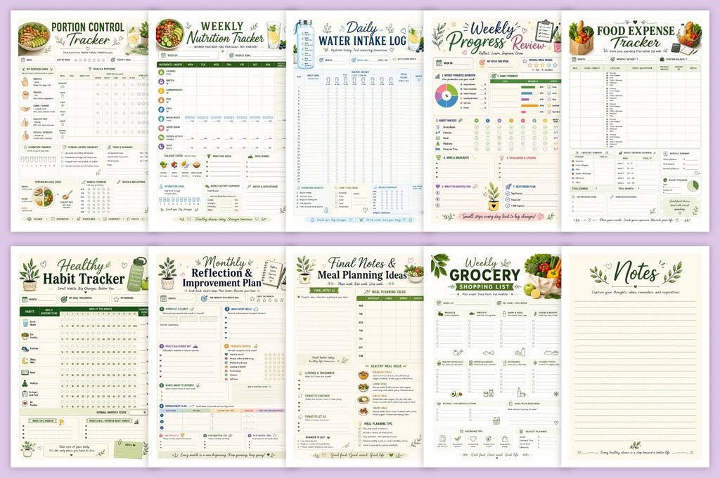 Meal Prep Weekly Food Planner