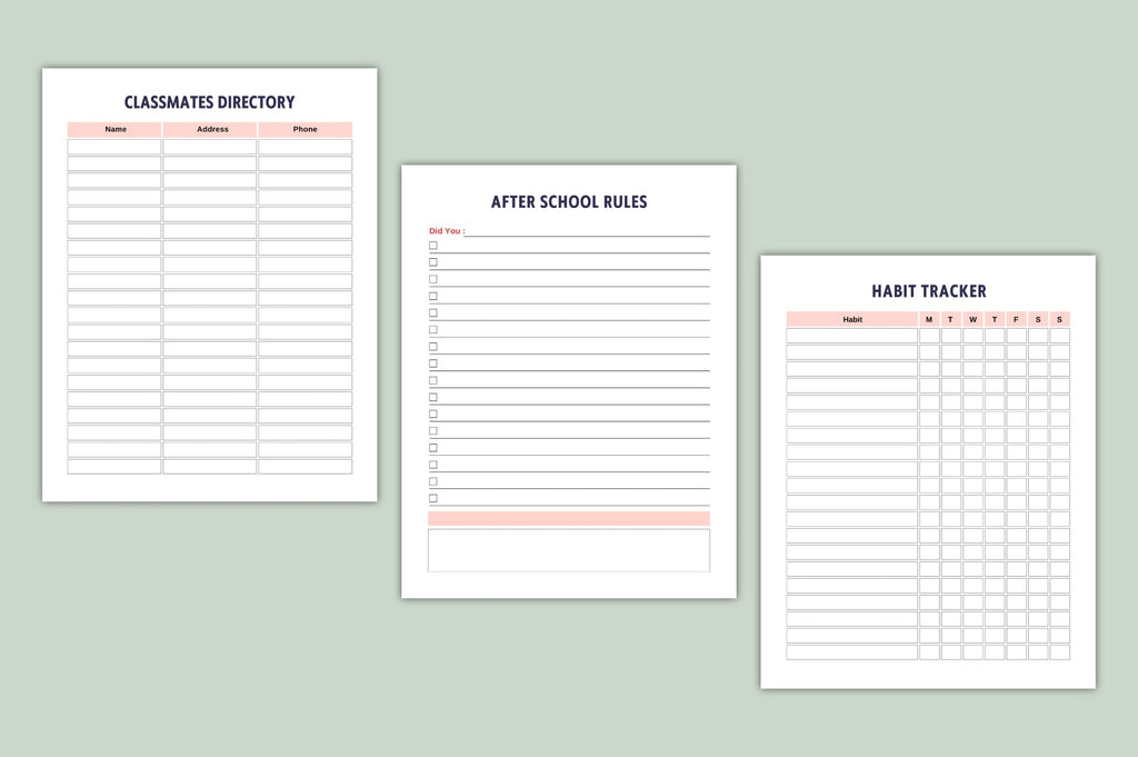 Homeschool Binder Planner