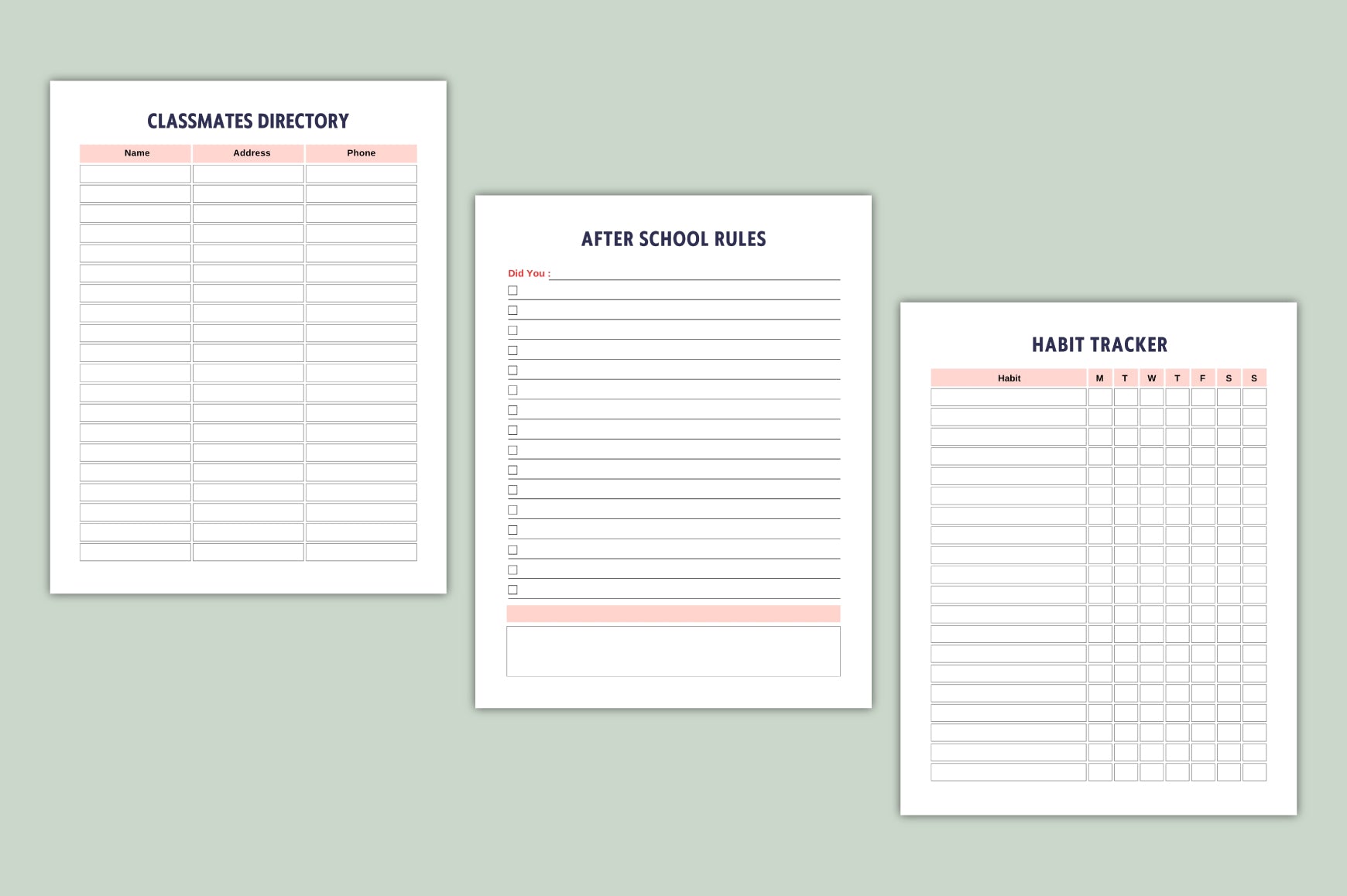 Homeschool Binder Planner