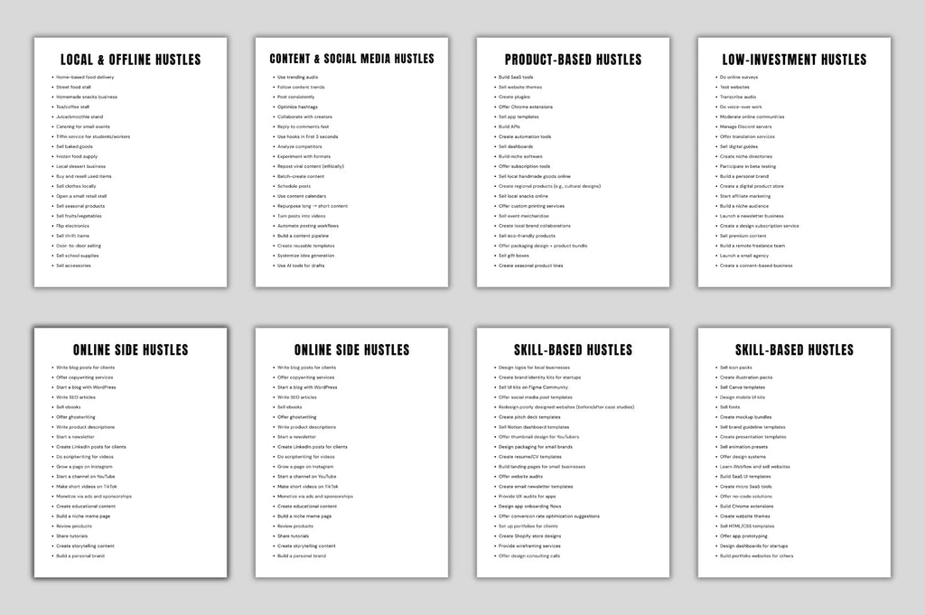 Side Hustle Prompts