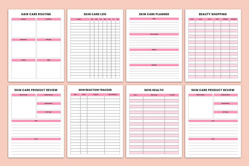 Skin Care Routine Journal