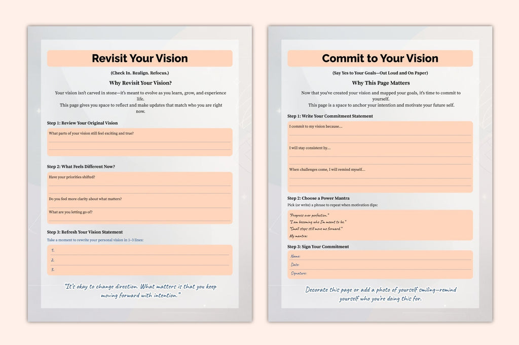 Vision Mapping Success Planning Guide Planner