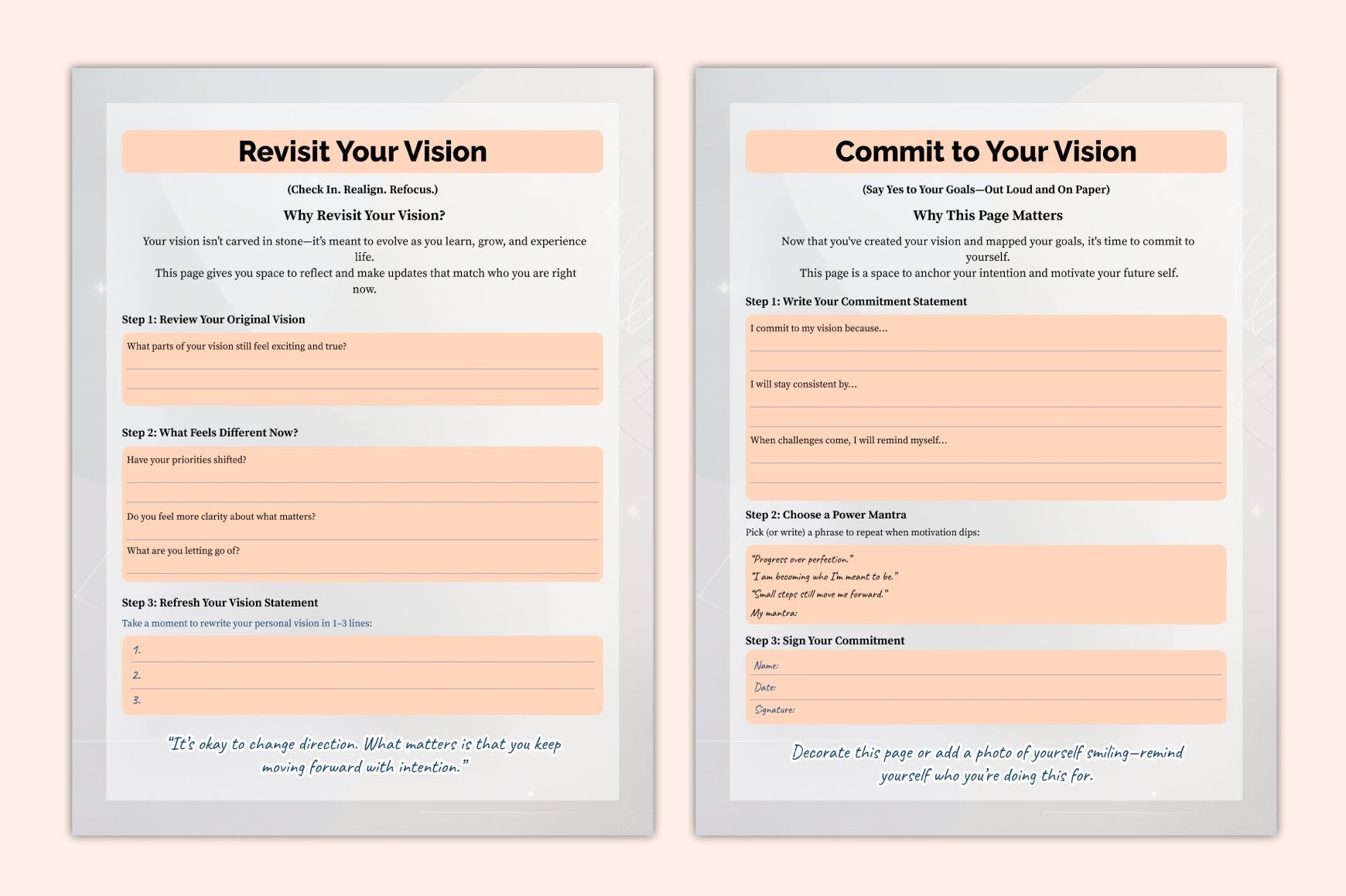 Vision Mapping Success Planning Guide Planner