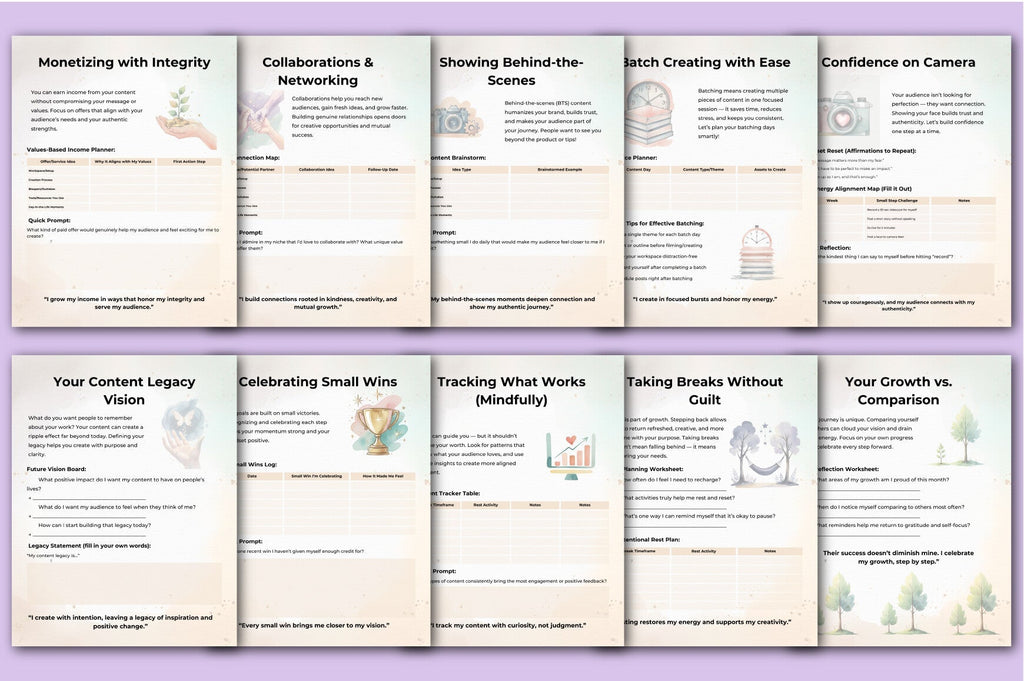 Content Creator Success Guide Planner