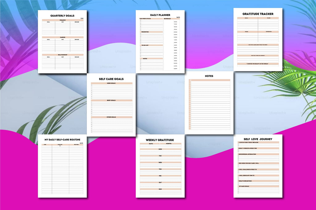 Self Care Wellness Journal