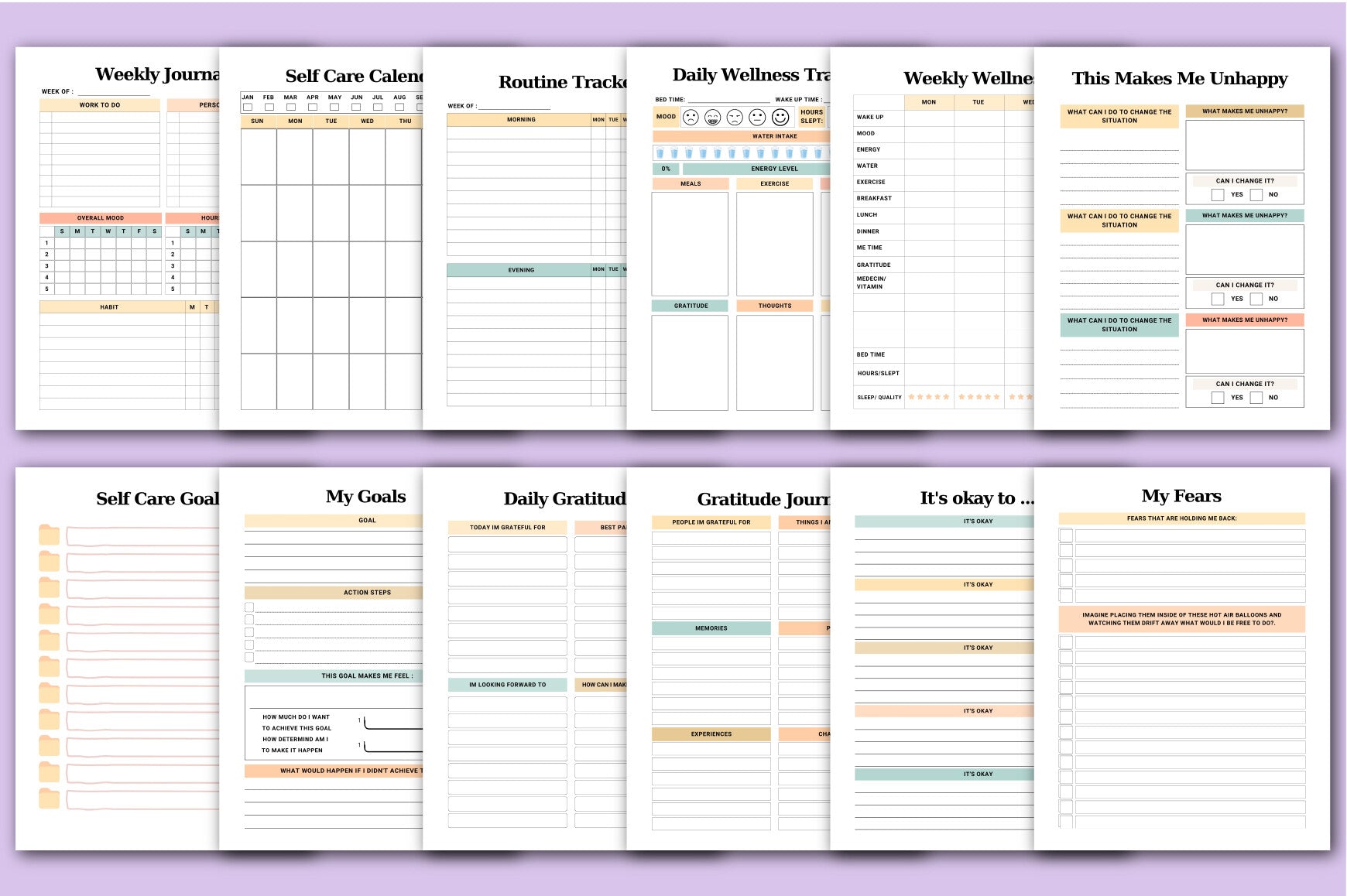 Your Self Care Companion Planner