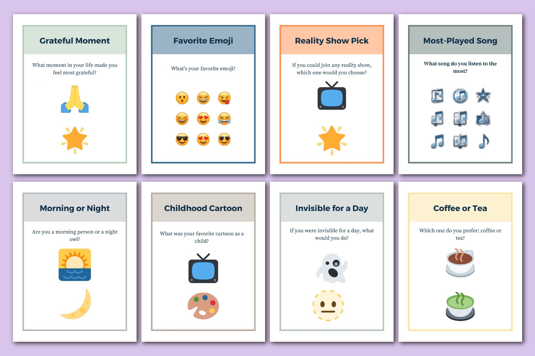 Conversation Starter Cards for Engaging Discussions