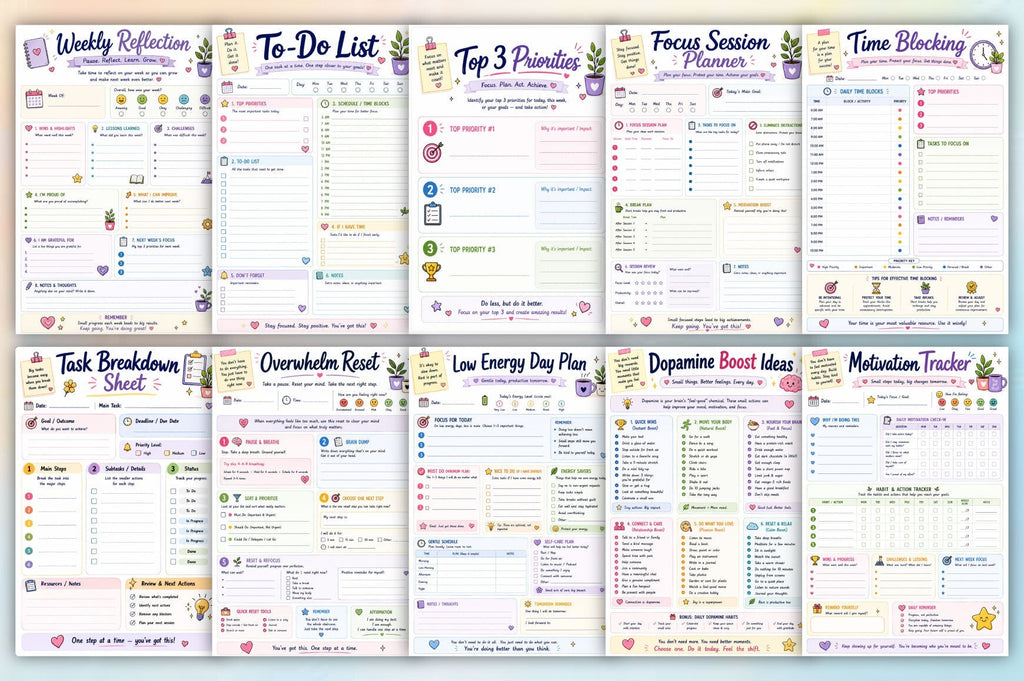 The Adhd Brain Friendly Planner
