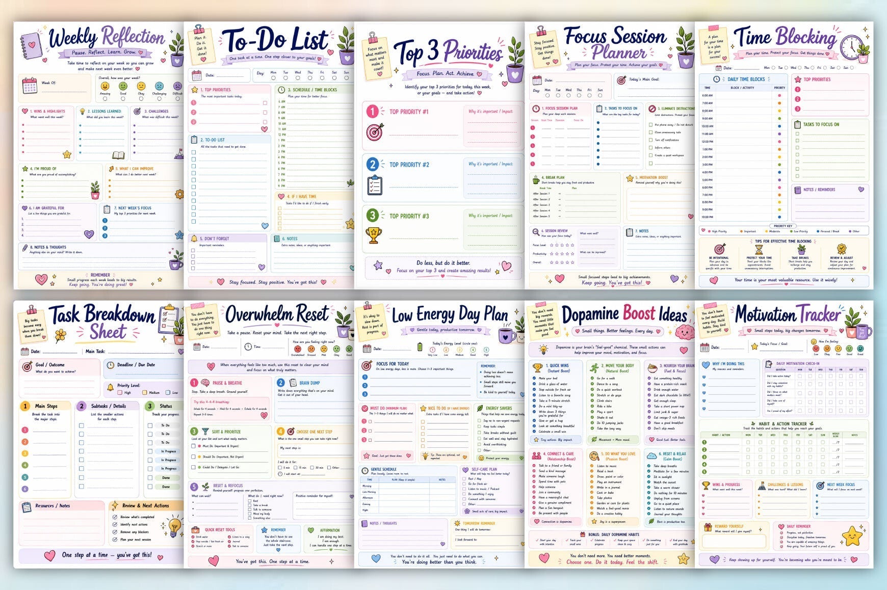 The Adhd Brain Friendly Planner