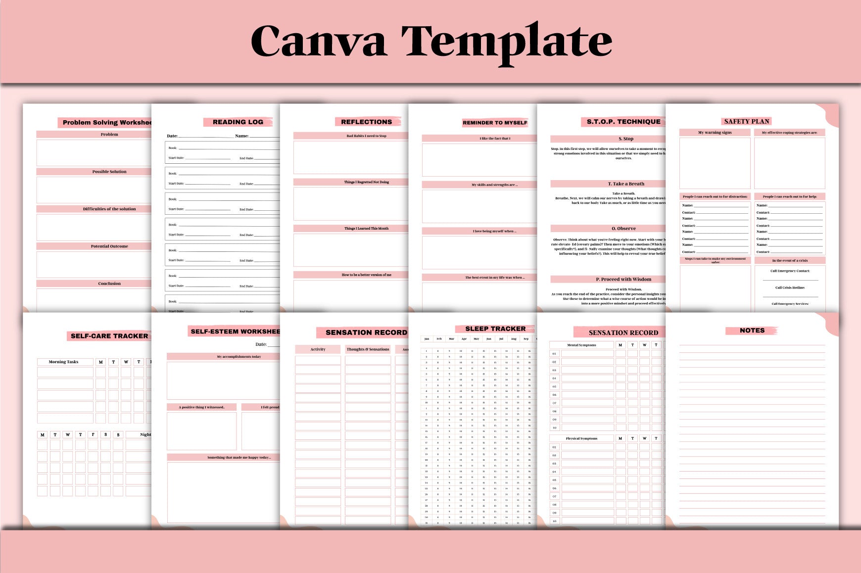 Mental Health Planner