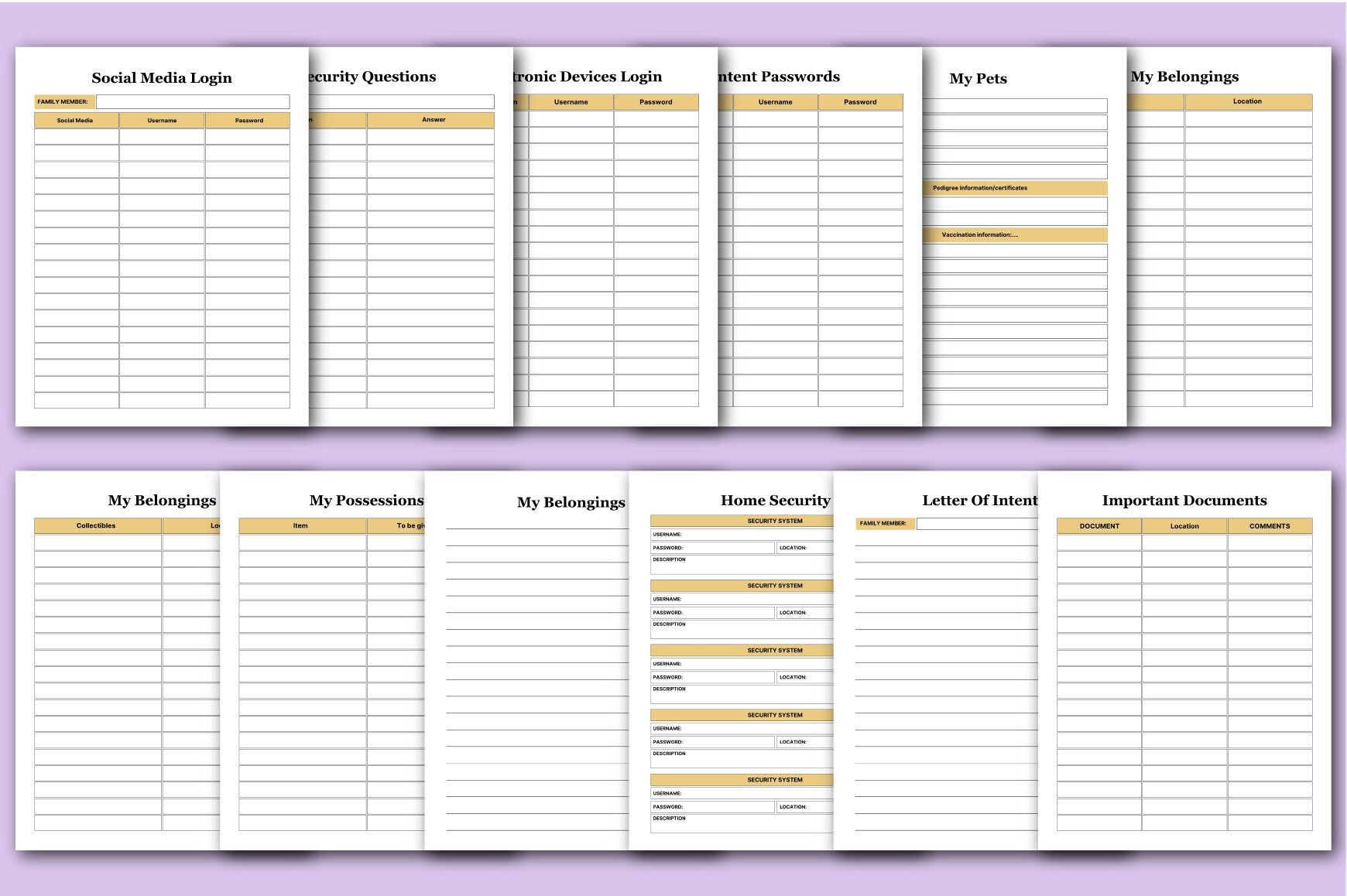 End of Life Planner