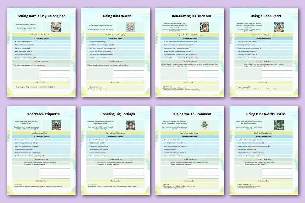 Good Habits & Manners Guide Planner