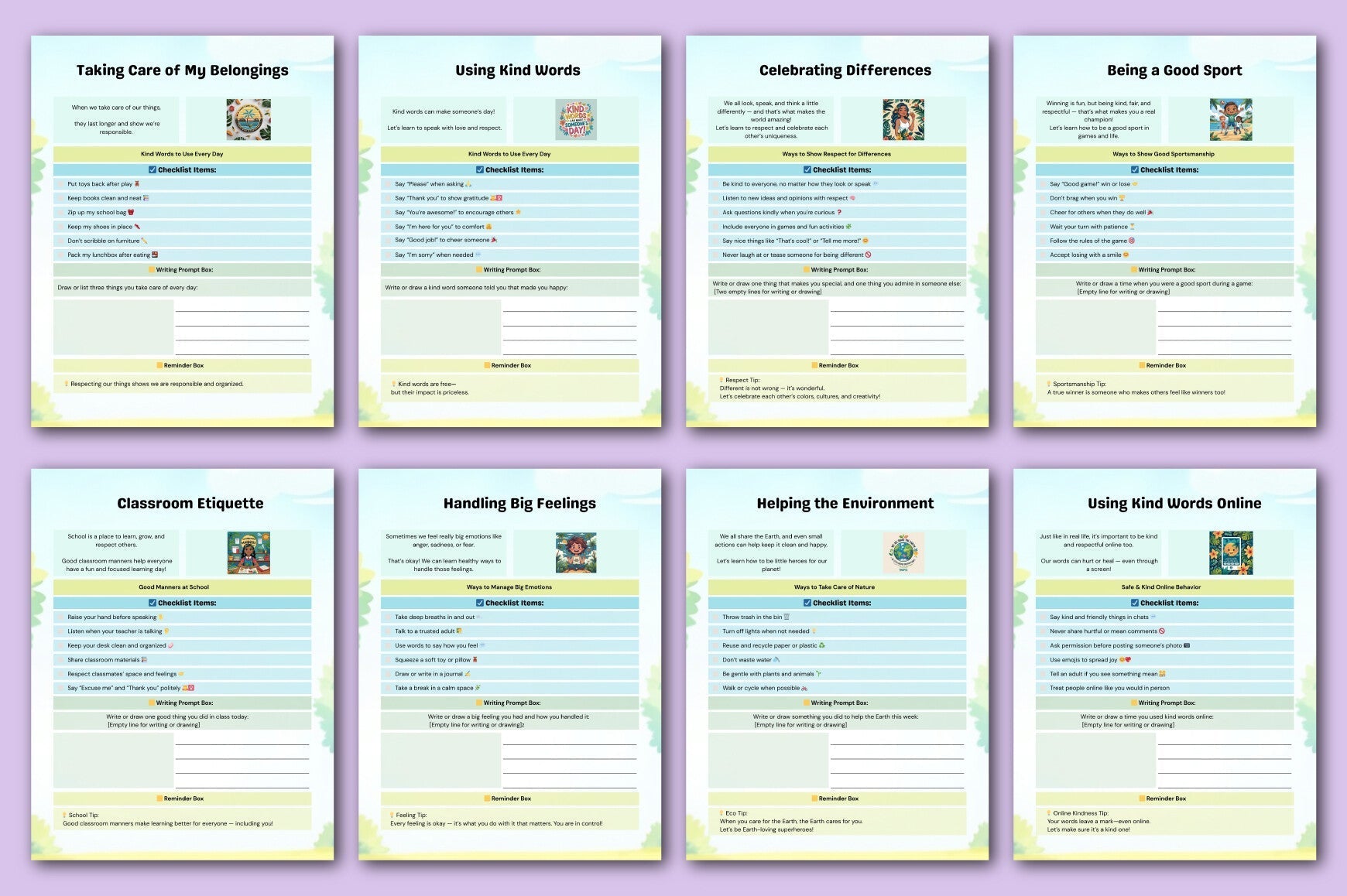 Good Habits & Manners Guide Planner