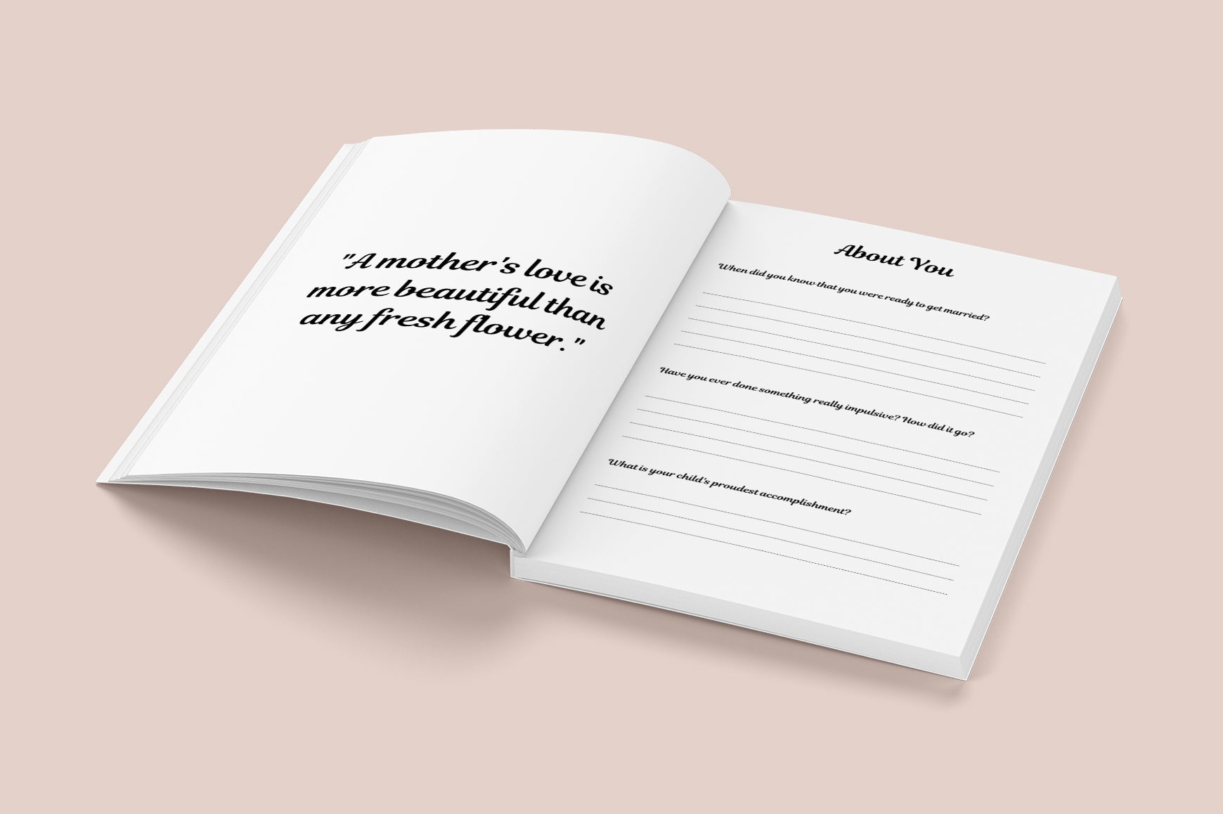 Mother-Daughter Memory Journal