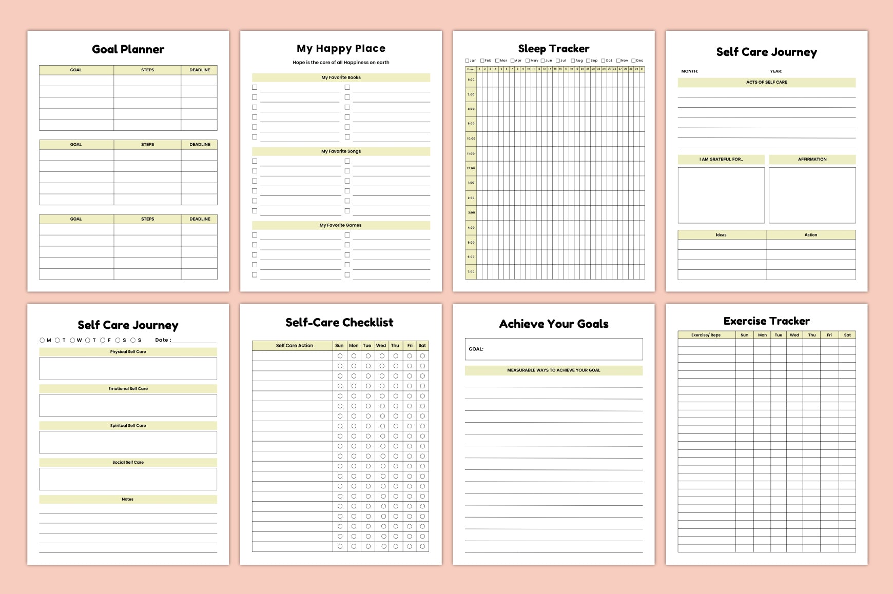 Adhd Care Routine Journal