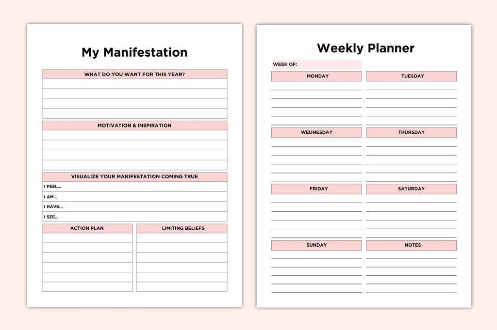 Dream Life Self Care Lifestyle Planner