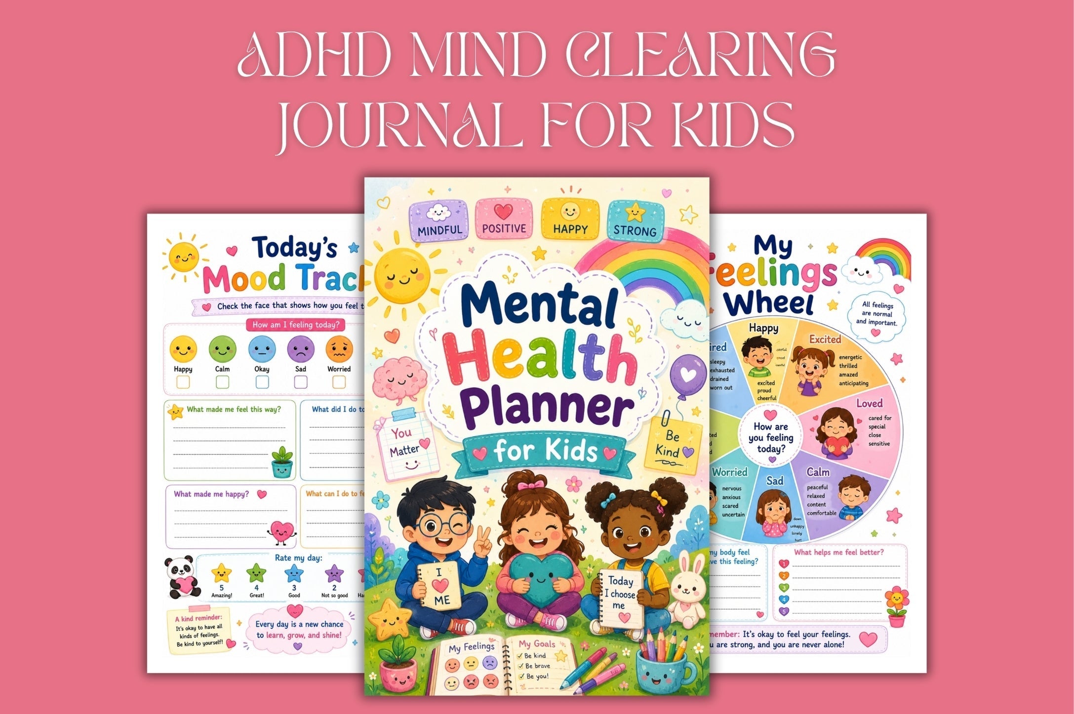 Mental Health For Kids Planner