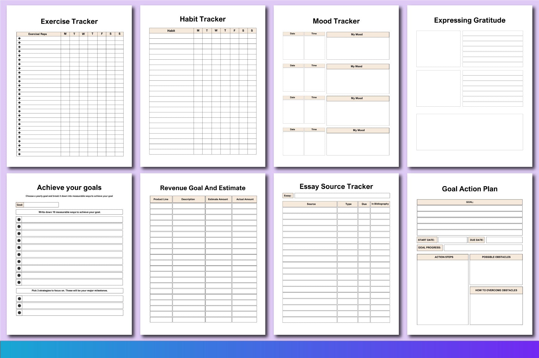 Life Self-Help Planner