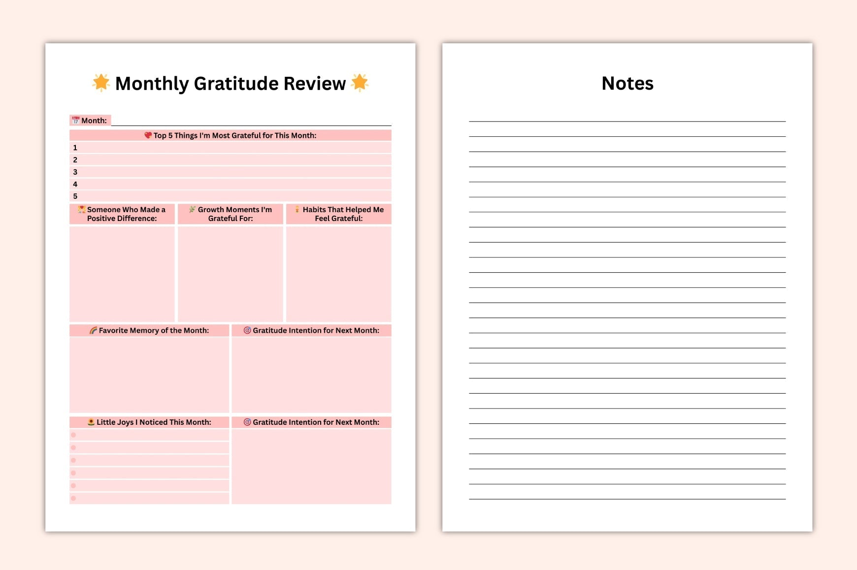Gratitude Mindset Journal