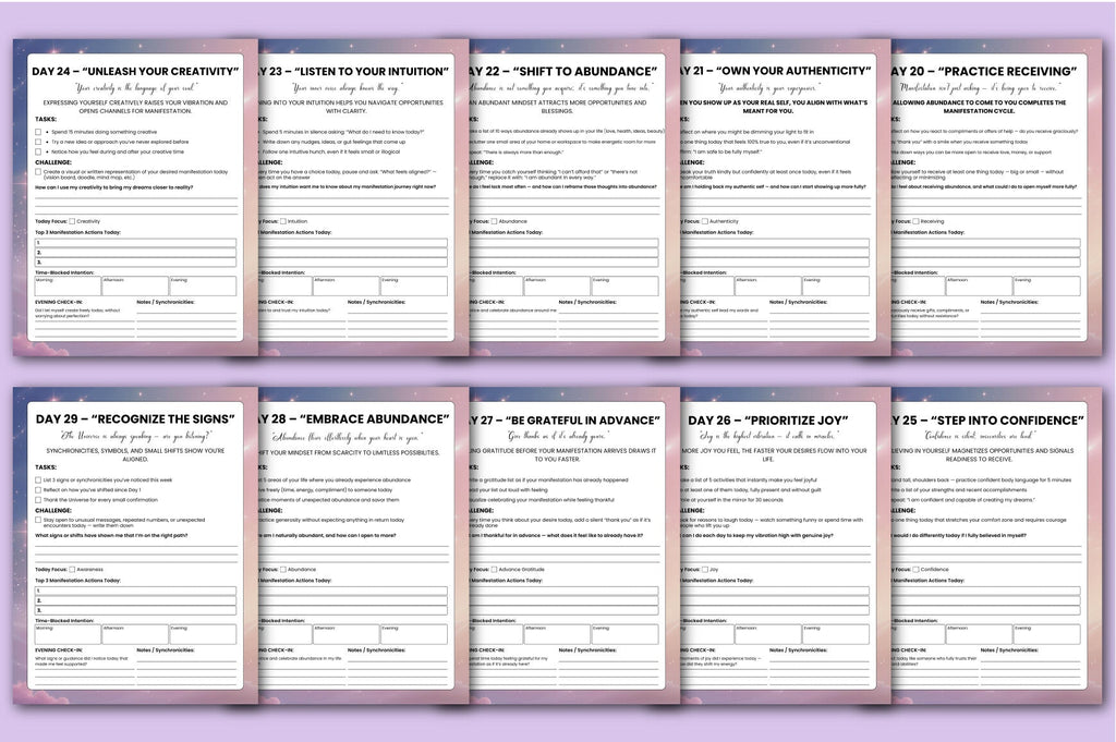 Day Manifestation Guidance Journal