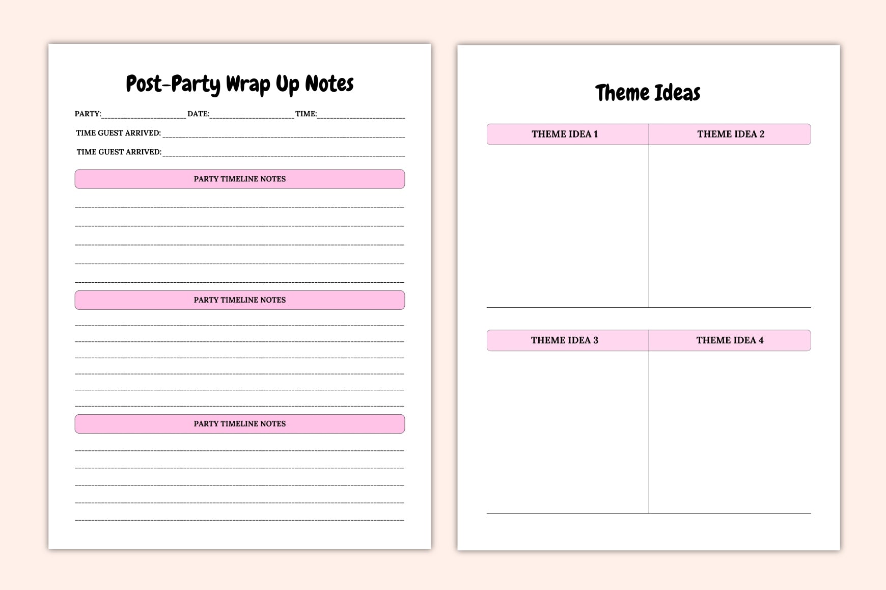 All-In-One Birthday Party Planner