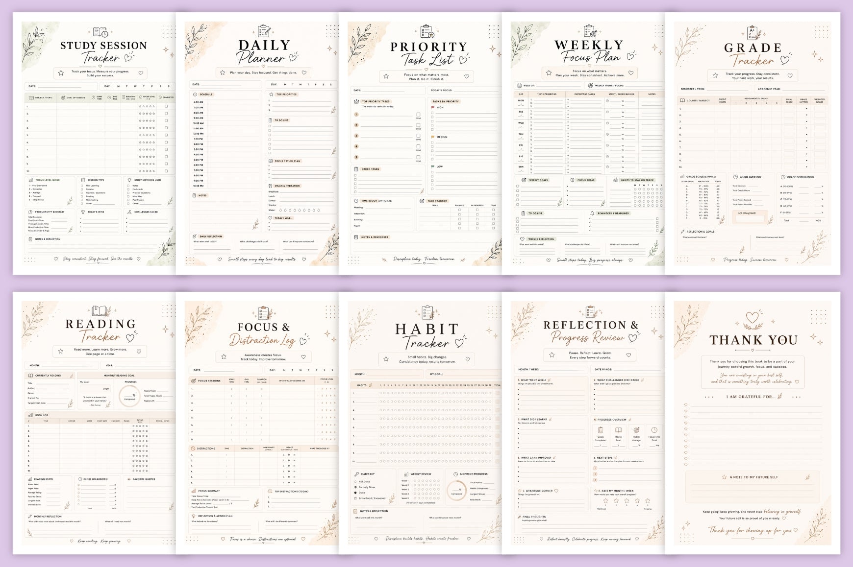 Focus For Students Planner