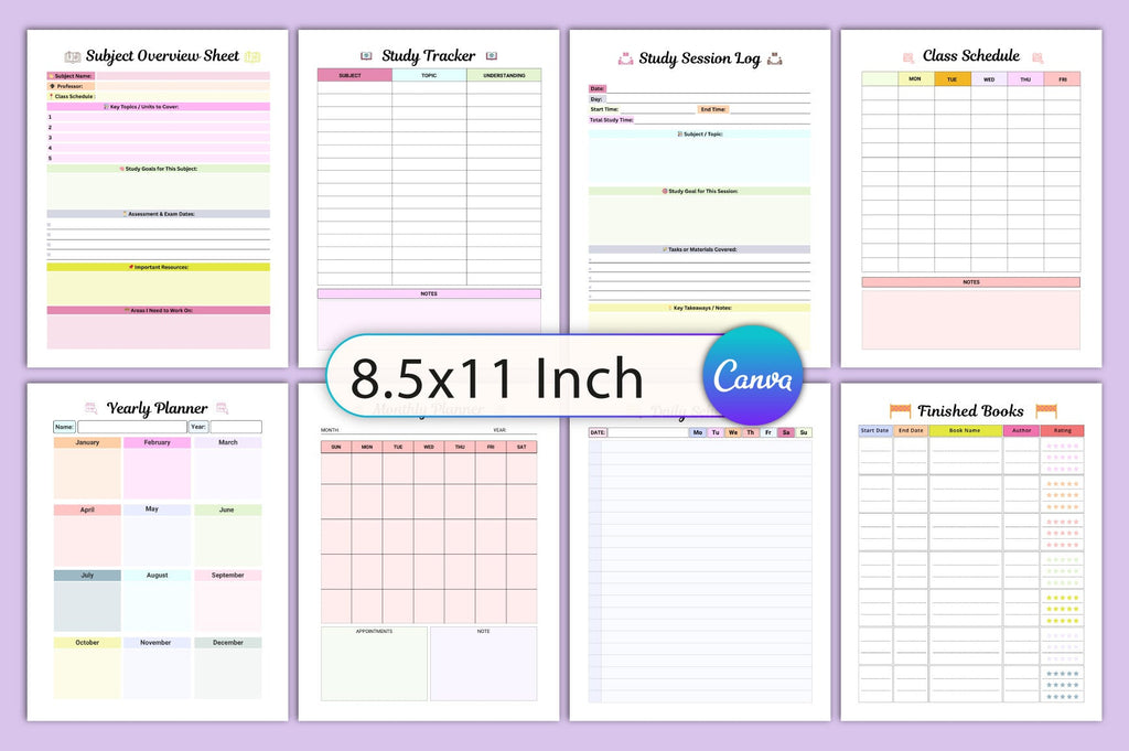 Study Glow Up Planner: Optimize Your Academic Success