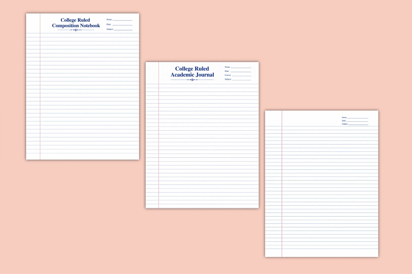 College Ruled Note Book