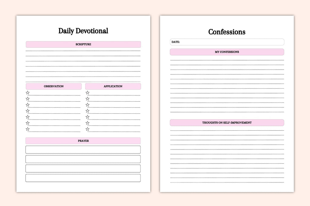 Faith Devotional Planner
