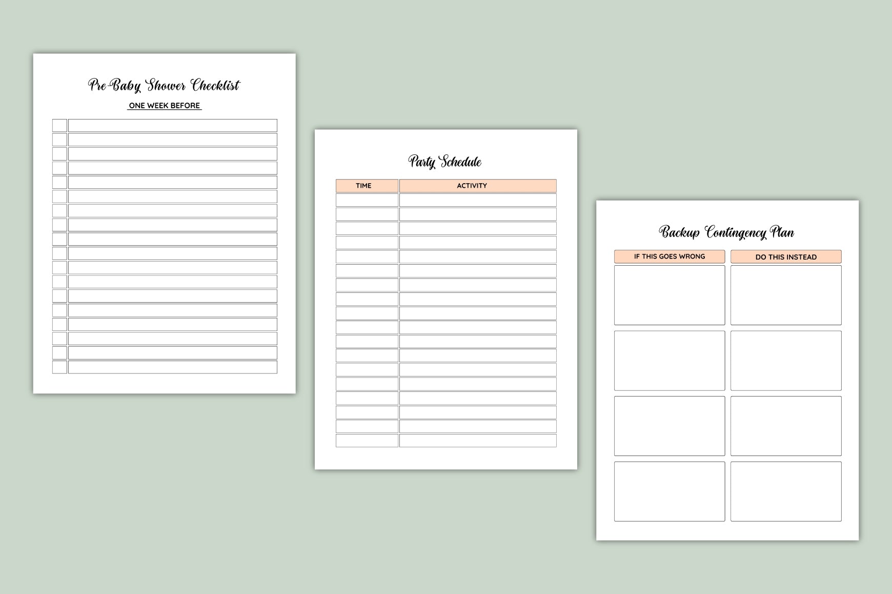 Baby Shower Event Planner