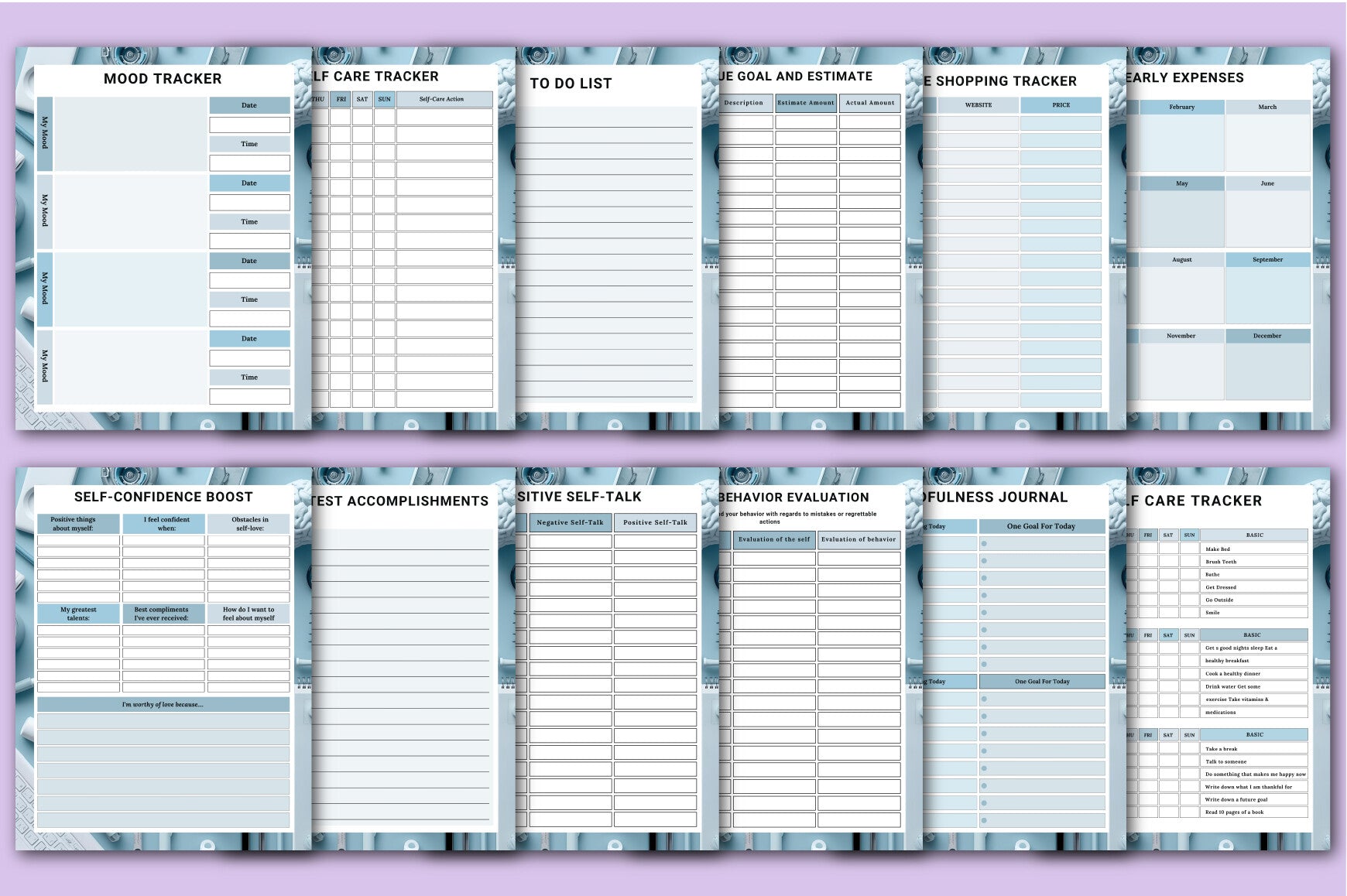 ADHD Brain Dump Toolkit Planner Brain Dump Pages