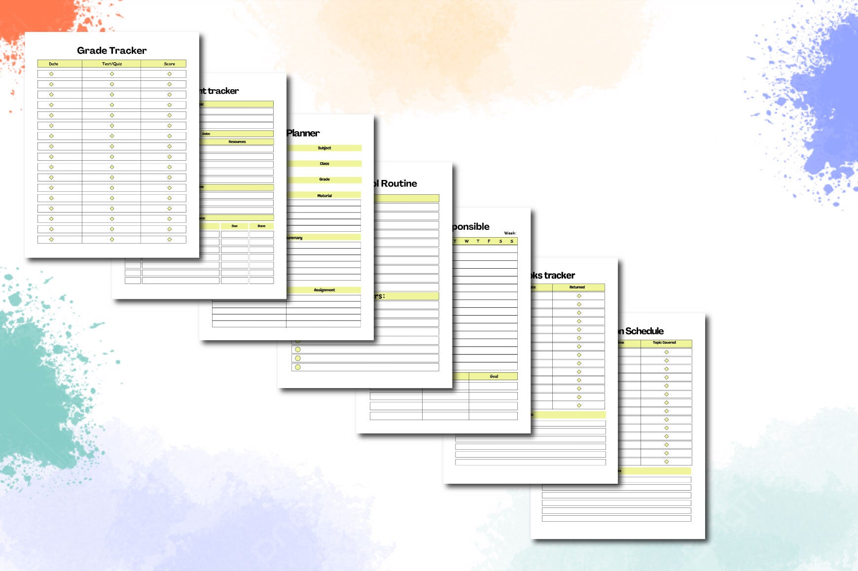 Back to School Planner
