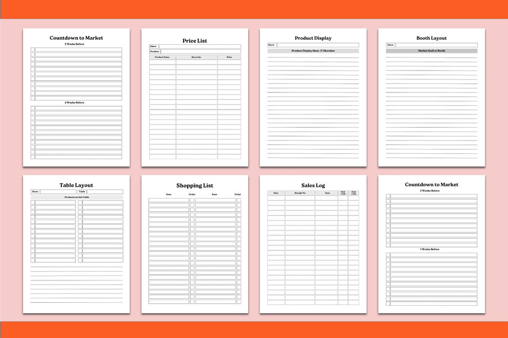 Craft Fair Planner