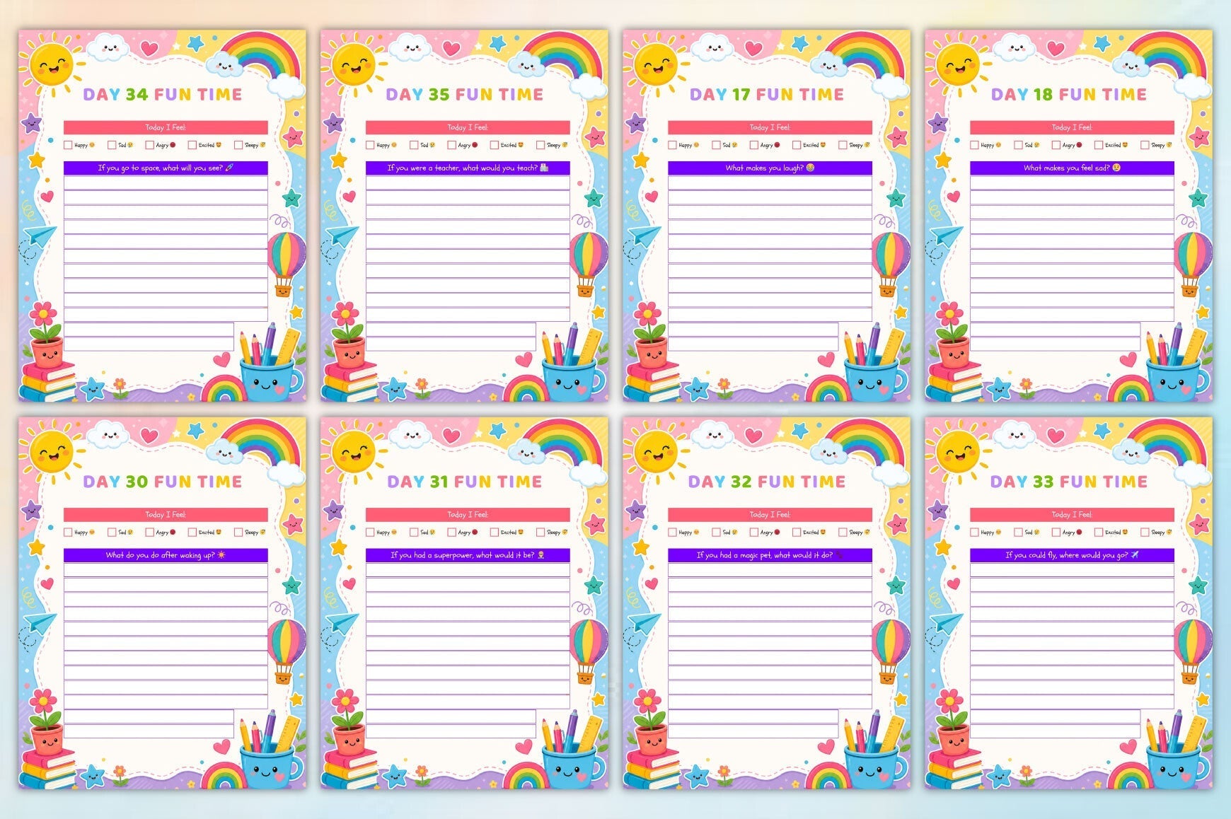 Kids Daily Fun Planner