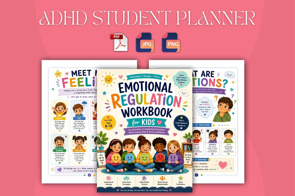 Emotional Regulation For Kids Workbook