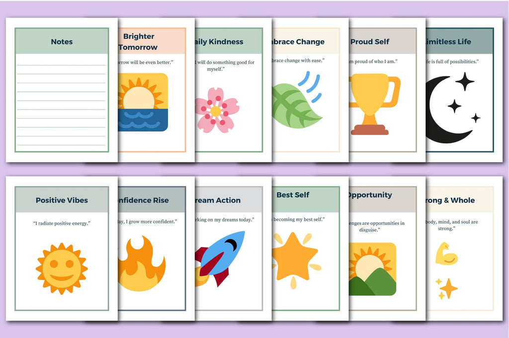 One Month Affirmation Journey Planner