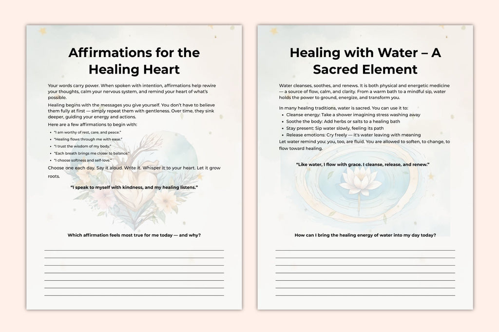 Natural Healing Self-Care Planner