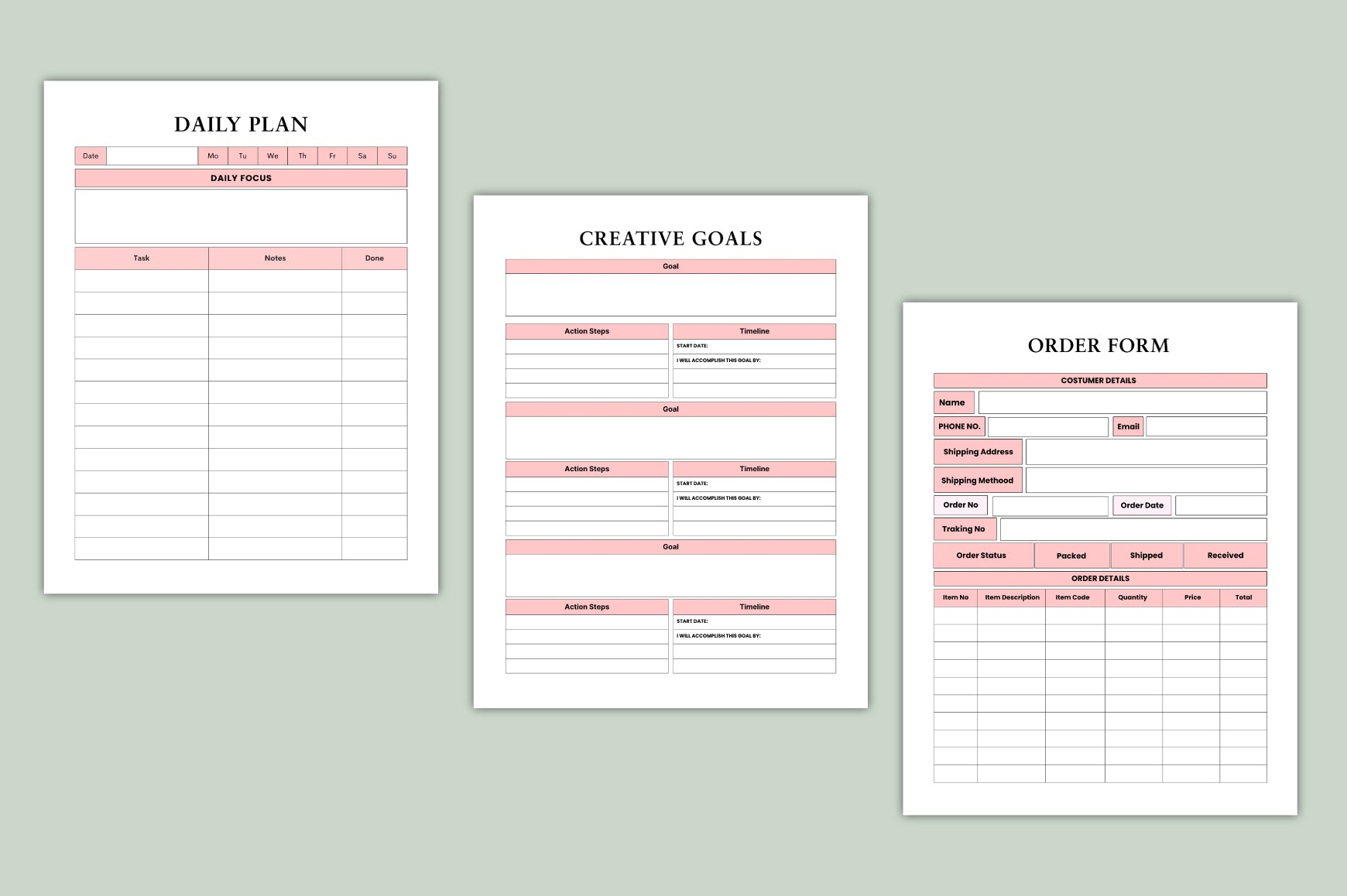 Creative Hustle Planner