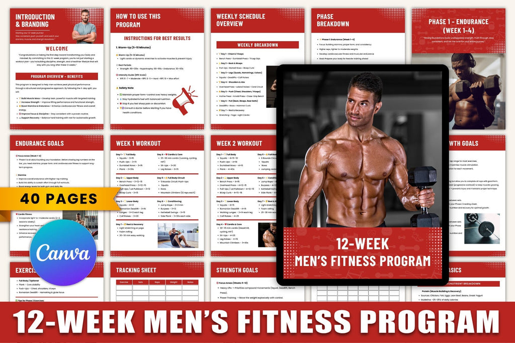 Week Men's Fitness Program Guide