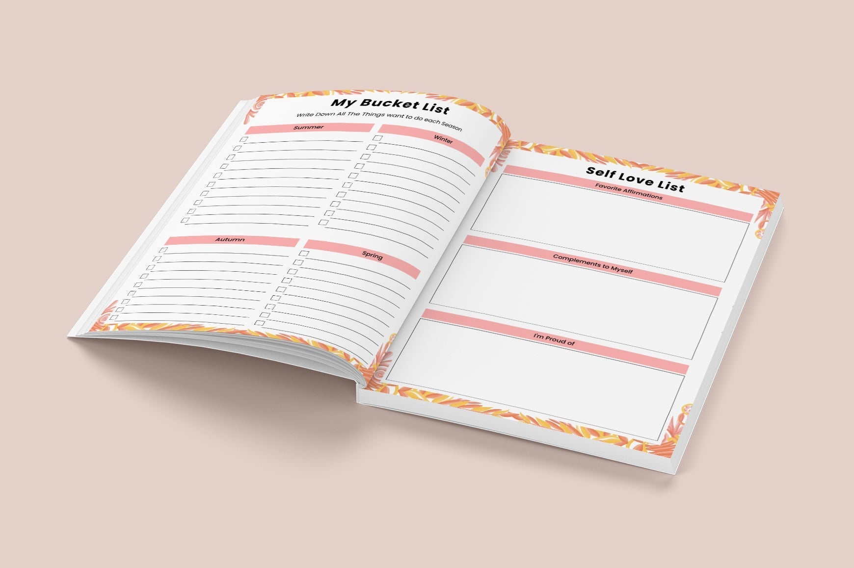Self Care Healing Journey Journal