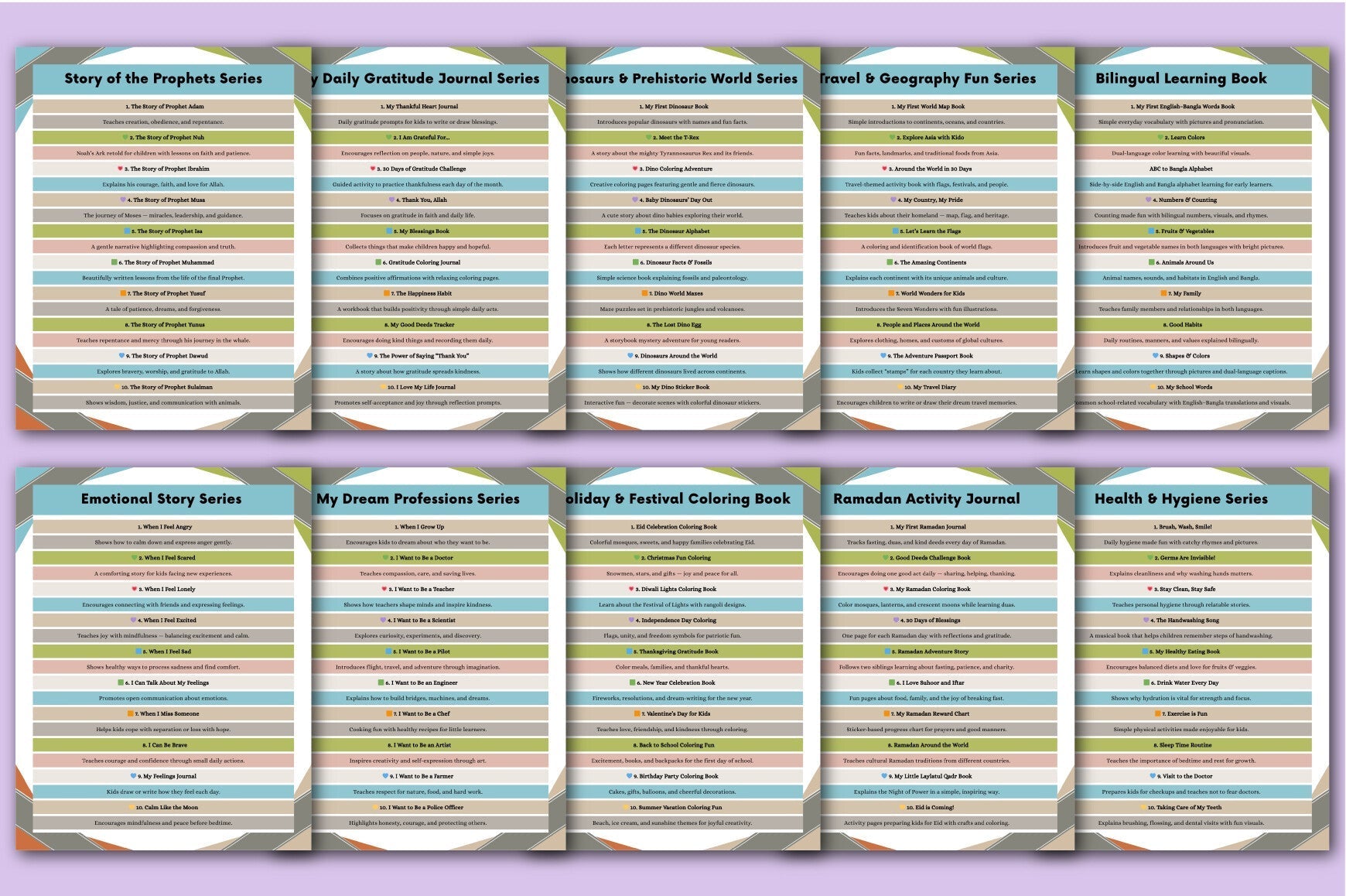 Kids World Niche Series Planner