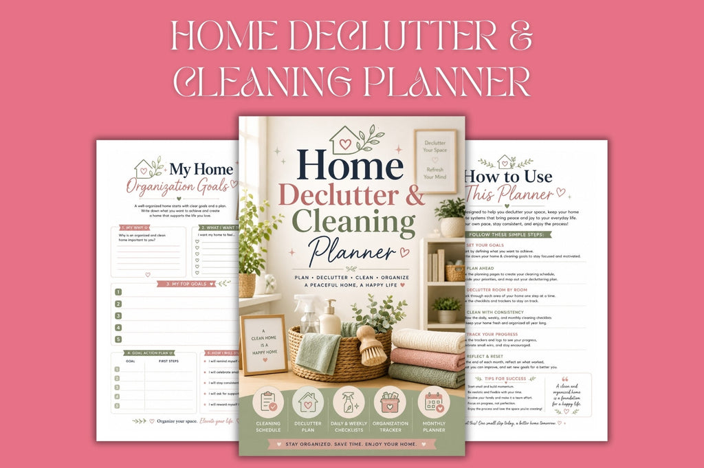 Home Declutter Cleaning Planner