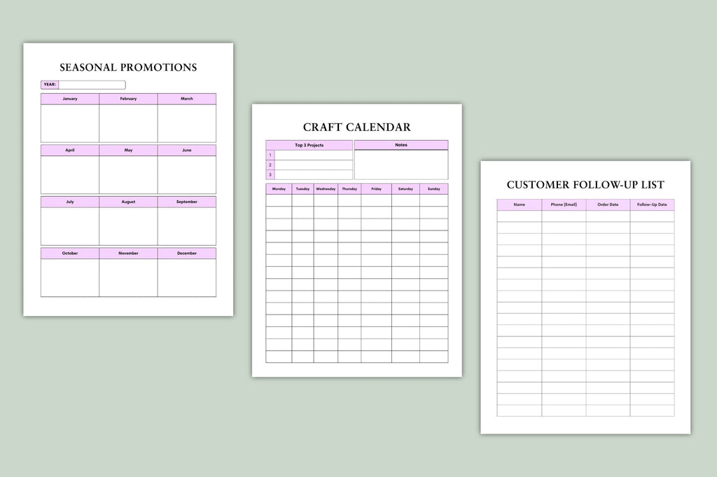Craft Pro Success Planner