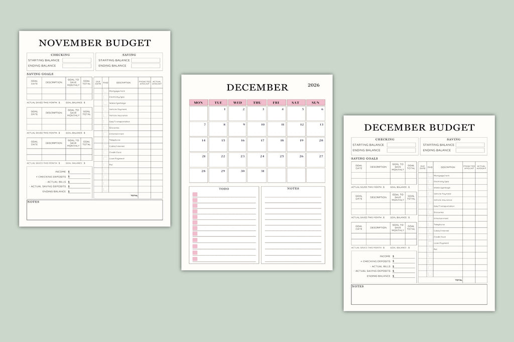 Month Wise Budget Planner