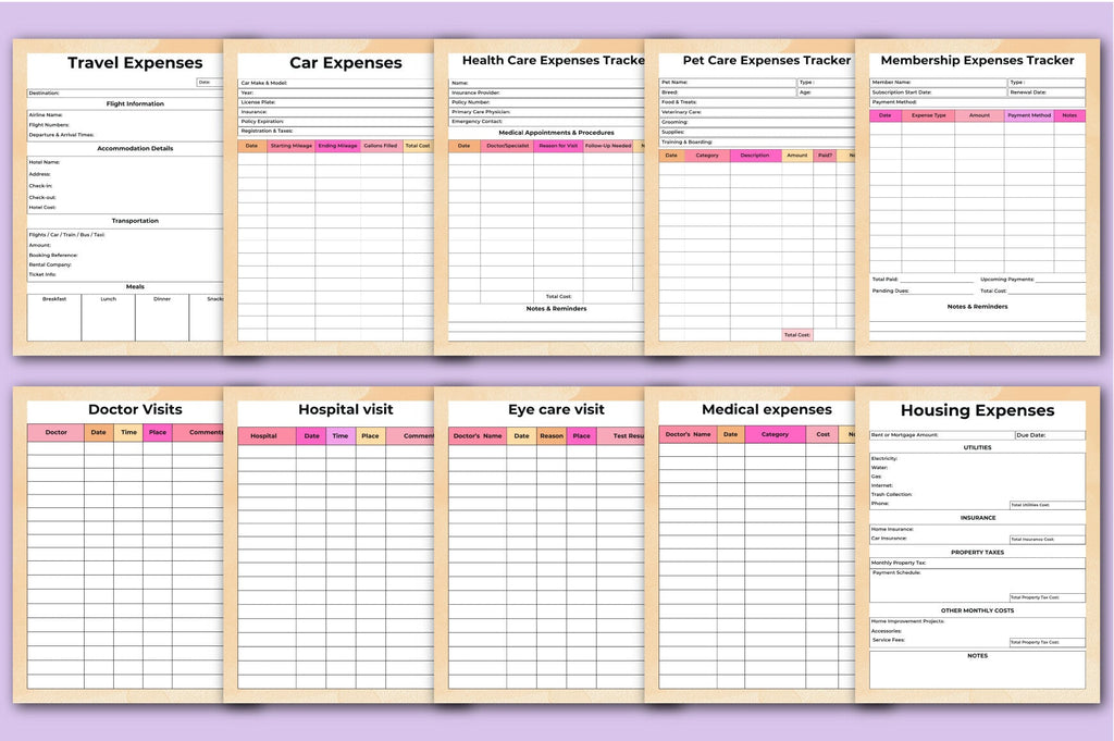 Emergency Preparedness Binder Planner