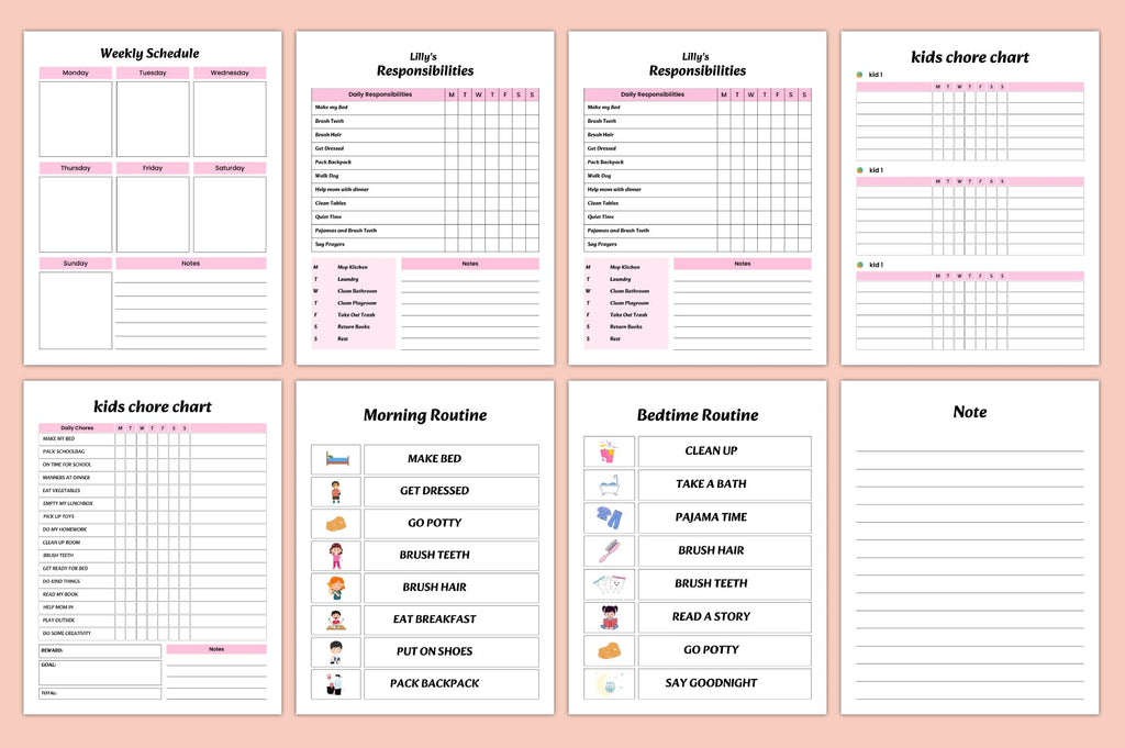 Kids Household Responsibility Chart