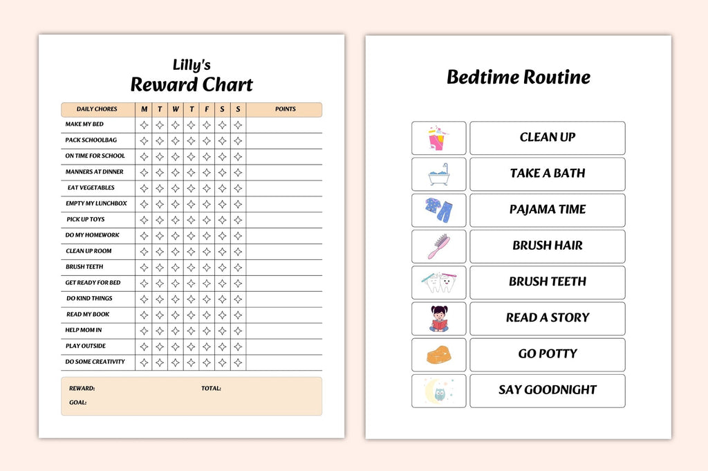 Kids Household Chore Chart Planner