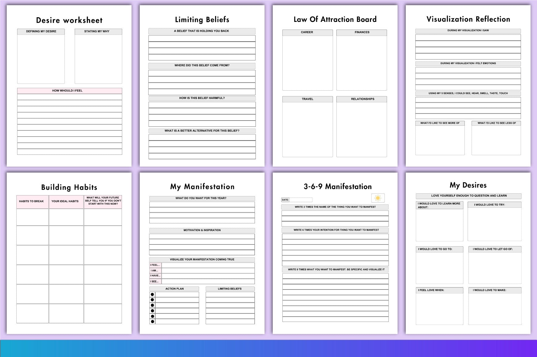 Law of Attraction Planner for Manifestation Success