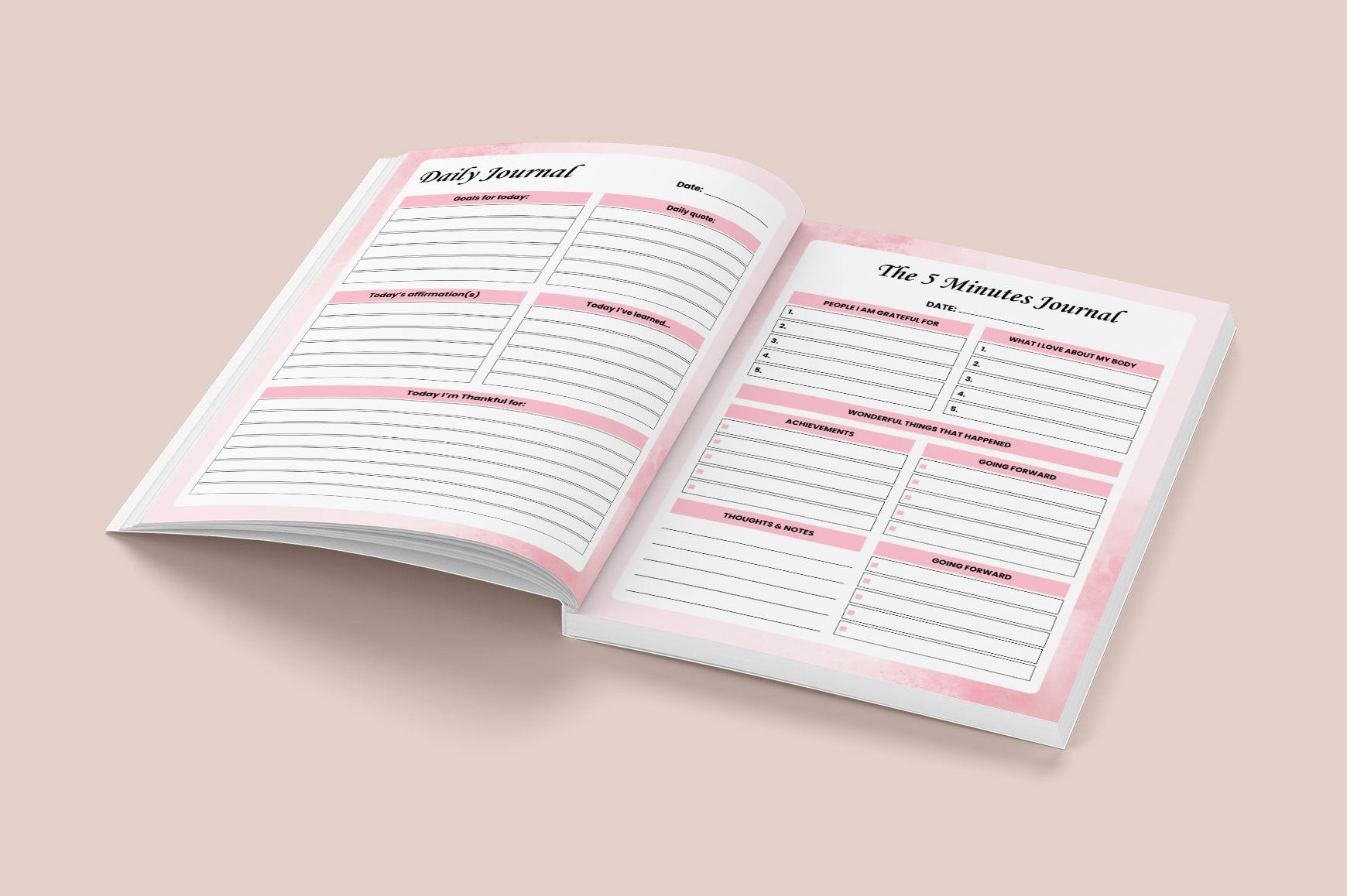 Self Love Personal Wellness Journal