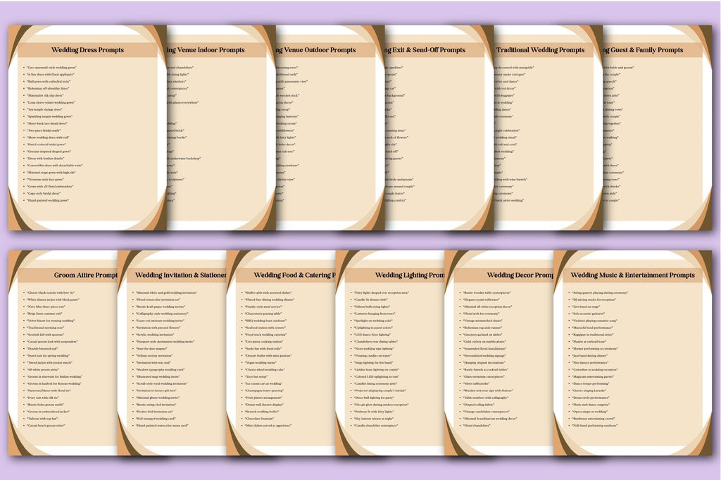 AI Wedding Prompts for Inspiration